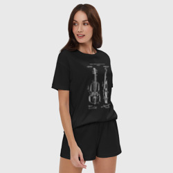 Женская пижама с шортиками хлопок Violin - фото 2