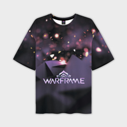 Мужская футболка oversize 3D Warframe abstract logo