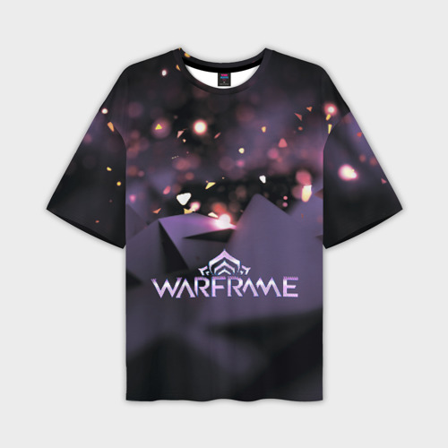 Мужская футболка oversize 3D Warframe abstract logo, цвет 3D печать