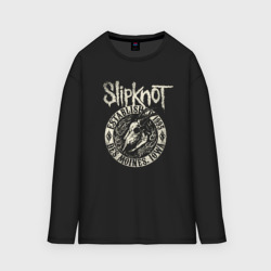 Мужской лонгслив oversize хлопок Slipknot