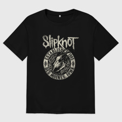 Мужская футболка хлопок Oversize Slipknot