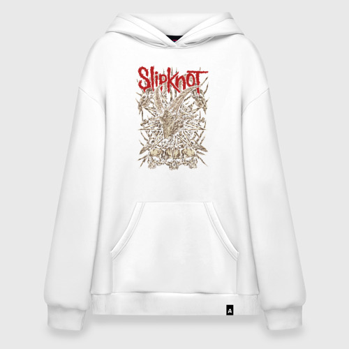 Худи SuperOversize хлопок Slipknot, цвет белый