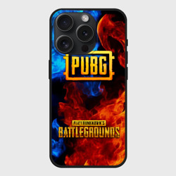 Чехол силиконовый для Apple iPhone 15 Pro Мax матовый PUBG