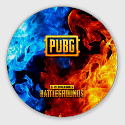 Круглый коврик для мышки PUBG