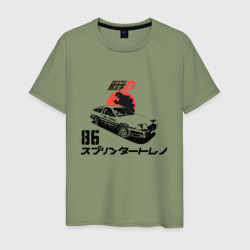 Мужская футболка хлопок Initial D Хачироку