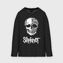 Мужской лонгслив oversize хлопок Slipknot