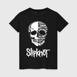 Женская футболка хлопок Slipknot