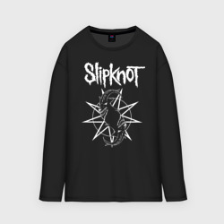 Мужской лонгслив oversize хлопок Slipknot