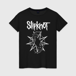 Женская футболка хлопок Slipknot