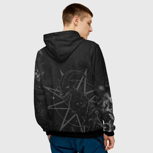 Мужская толстовка 3D с принтом Slipknot, вид сзади #2