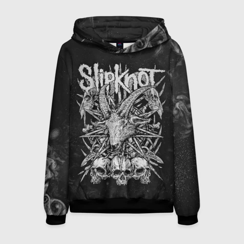 Мужская толстовка 3D с принтом Slipknot, вид спереди #2