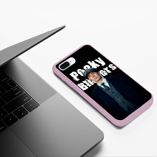 Чехол для iPhone 7Plus/8 Plus матовый Peaky Blinders, цвет розовый - фото 5