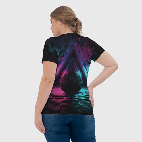 Женская футболка 3D ABSTRACTION, цвет 3D печать - фото 7