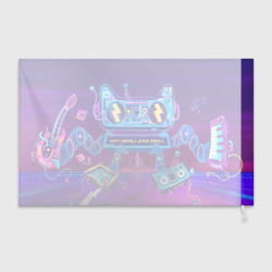 Флаг 3D Retro robot cat - фото 2