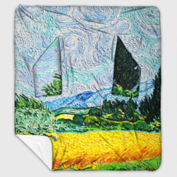 Плед с рукавами Вангог поле