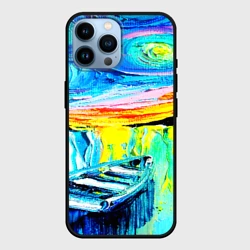 Чехол для iPhone 14 Pro Max Ночной причал Вангог