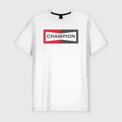 Мужская футболка хлопок Slim Однажды в Голливуде Champion