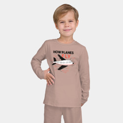 Детская пижама с лонгсливом хлопок Как летает Самолет - фото 2