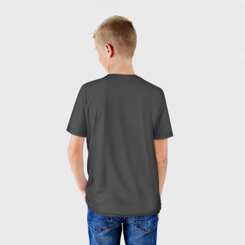 Детская футболка 3D с принтом Доспехи Саламандр, вид сзади #2