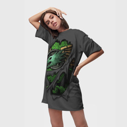 Платье-футболка 3D Доспехи Саламандр - фото 2