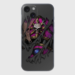 Чехол для iPhone 15 силиконовый с защитой камеры Доспехи детей императора