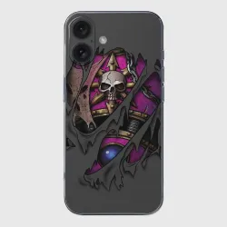 Чехол для iPhone 16 силиконовый с защитой камеры Доспехи детей императора