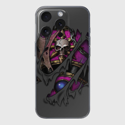 Чехол для iPhone 15 Pro силиконовый с защитой камеры Доспехи детей императора