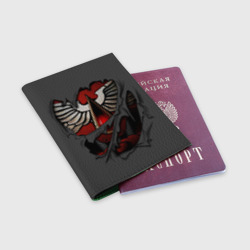 Обложка для паспорта матовая кожа Доспехи Кровавых Ангелов - фото 2