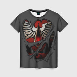 Женская футболка 3D Доспехи Кровавых Ангелов