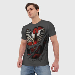 Мужская футболка 3D Доспехи Кровавых Ангелов - фото 2
