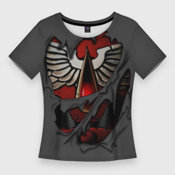 Женская футболка 3D Slim Доспехи Кровавых Ангелов