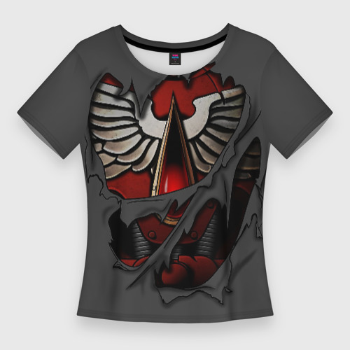 Женская футболка 3D Slim Доспехи Кровавых Ангелов, цвет 3D печать