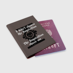 Обложка для паспорта матовая кожа Warhammer - фото 2
