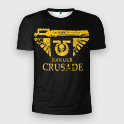 Мужская футболка 3D Slim Join Our crusade Крестовый поход