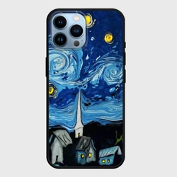 Чехол для iPhone 14 Pro Max Звёздная ночь Вангог