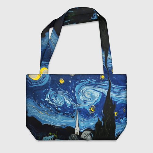 Пляжная сумка 3D Звёздная ночь Вангог - фото 2