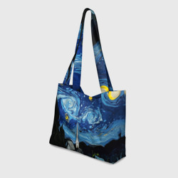 Пляжная сумка 3D Звёздная ночь Вангог - фото 2