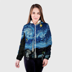 Женская куртка 3D Звёздная ночь Вангог - фото 2