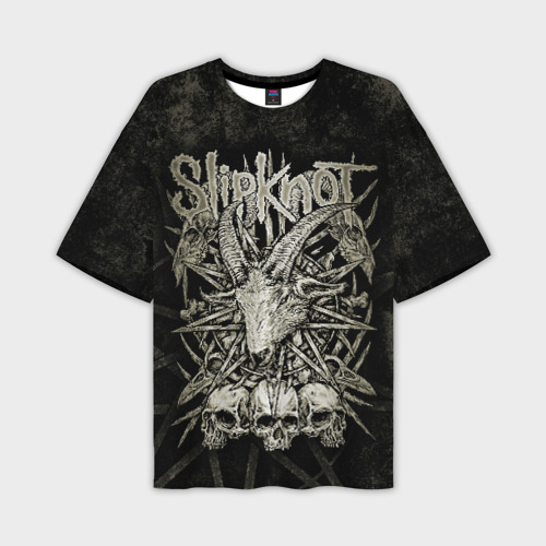 Мужская футболка oversize 3D Slipknot, цвет 3D печать