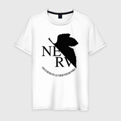 Мужская футболка хлопок Evangelion nerv 4