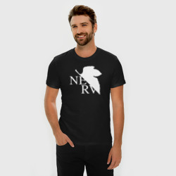 Мужская футболка хлопок Slim EVANGELION (NERV 6) - фото 2