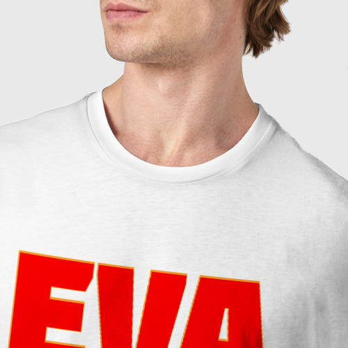 Мужская футболка хлопок EVANGELION (EVA 02) - фото 6