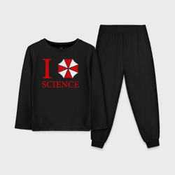 Детская пижама с лонгсливом хлопок Люблю науку