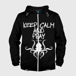 Мужская ветровка 3D Молись Ктулху