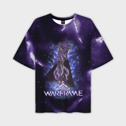Мужская футболка oversize 3D Warframe game  logo