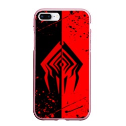 Чехол для iPhone 7Plus/8 Plus матовый Warframe red Stalker