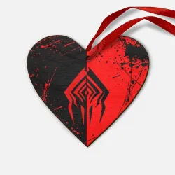 Деревянная игрушка Сердце Warframe red Stalker