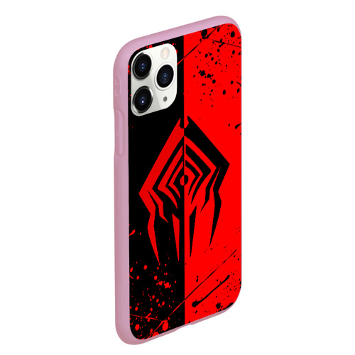 Чехол для iPhone 11 Pro Max матовый Warframe red Stalker, цвет розовый - фото 3