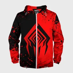Мужская ветровка 3D Warframe red Stalker