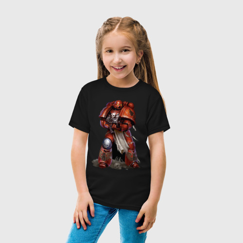 Детская футболка хлопок Warhammer 40 000 Blood Raven, цвет черный - фото 5